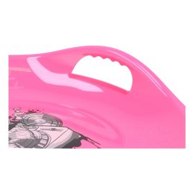 Sáňkovací talíř Baby Mix 60 cm Snowflake MUSIC růžový
