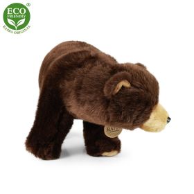 Plyšový medvěd hnědý stojící 40 cm ECO-FRIENDLY RAPPA
