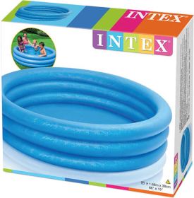 Nafukovací bazén modrý 168 x 38 cm Intex