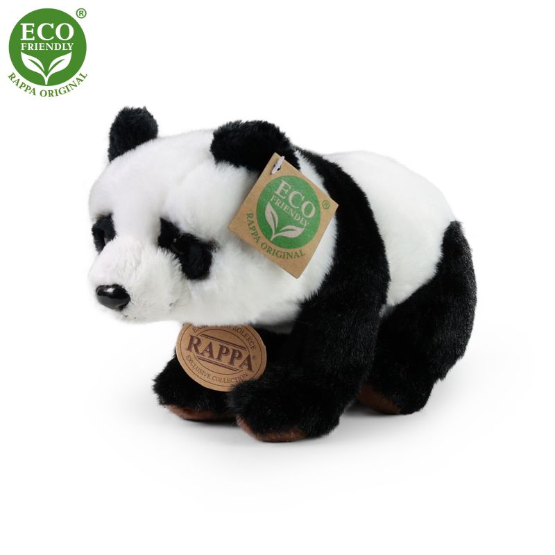 Plyšová panda sedící nebo stojící 22 cm ECO-FRIENDLY RAPPA