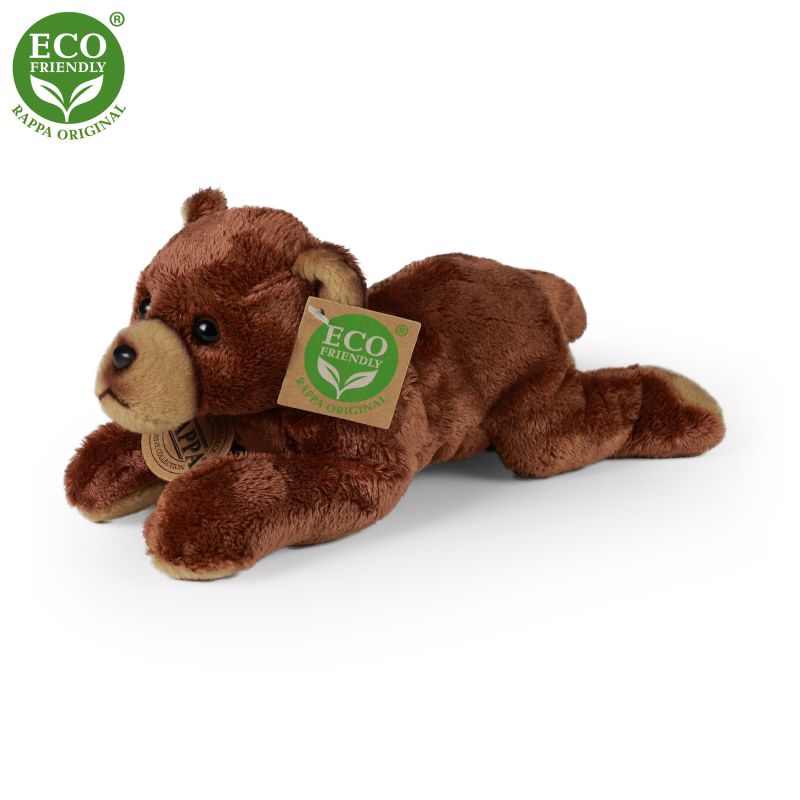 Plyšový medvěd ležící 18 cm ECO-FRIENDLY RAPPA