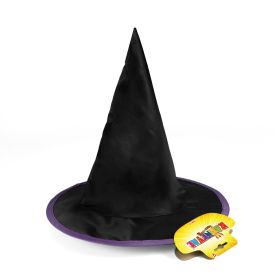 Dětský klobouk černo-fialový čarodějnice/Halloween RAPPA