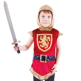 Dětský kostým rytíř s erbem červený (S) RAPPA