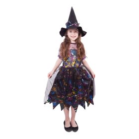 Dětský kostým čarodějnice barevná (S) RAPPA