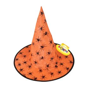 Klobouk čarodějnický oranžový pro dospělé RAPPA
