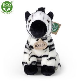 Plyšová zebra sedící 18 cm ECO-FRIENDLY RAPPA