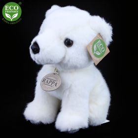 Plyšový medvěd bílý 18 cm ECO-FRIENDLY RAPPA