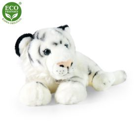 Plyšový tygr bílý ležící 36 cm ECO-FRIENDLY RAPPA