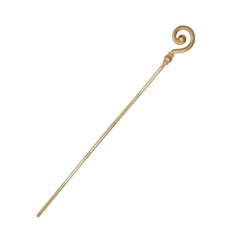 Mikulášská hůl/berle zlatá 193 cm RAPPA