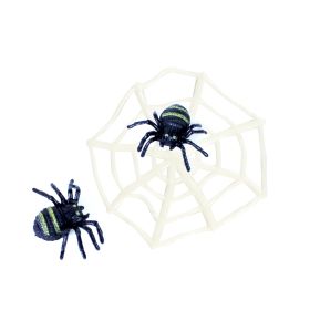 Pavučina s pavouky - dekorace na Halloween RAPPA