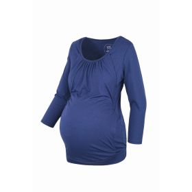 Těhotenské a kojící tričko Kangaroo milk & love modrá