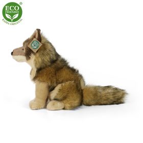 Plyšový kojot/vlk sedící 24 cm ECO-FRIENDLY RAPPA