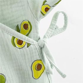 Kojenecké mušelínové body s bočním zavazováním New Baby Avocado Zelená