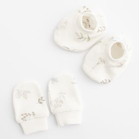 Kojenecký bavlněný set-capáčky a rukavičky New Baby Zoe Bílá | Univerzální