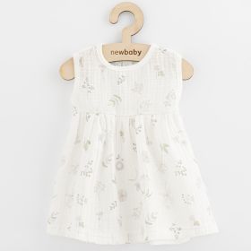 Kojenecké mušelínové šaty New Baby Zoe Bílá