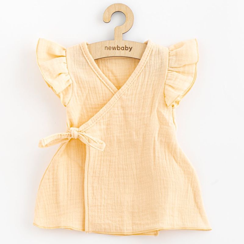 Letní kojenecké mušelínové šaty New Baby Leny peach Dle obrázku