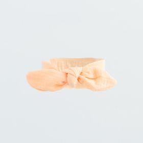 Kojenecká mušelínová čelenka New Baby Leny peach Dle obrázku | 56 (0-3m), 62 (3-6m), 68 (4-6m), 74 (6-9m), 80 (9-12m), 86 (12-18m)