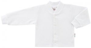 ESITO Kojenecký kabátek bavlněný jednobarevný bílá 68