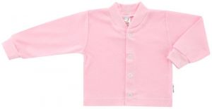 ESITO Kojenecký kabátek bavlněný jednobarevný růžová 74