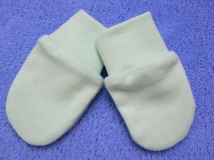 ESITO Rukavice bavlna jednobarevné zelená 68