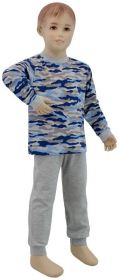 ESITO Chlapecké pyžamo modrý maskáč vel. 86 - 110 maskáč modrá 86