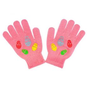 Dětské zimní rukavičky New Baby Girl malinové Růžová | 122 (6-7 let)