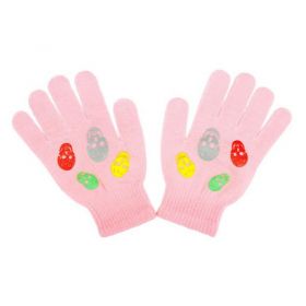 Dětské zimní rukavičky New Baby Girl světle růžové | 122 (6-7 let)