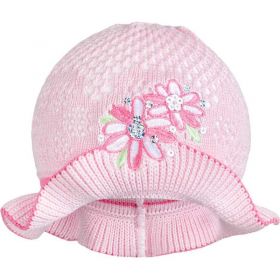 Pletený klobouček New Baby růžovo-růžový | 104 (3-4r)