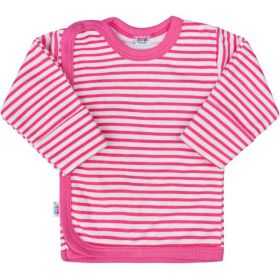 Kojenecká košilka New Baby Classic II s růžovými pruhy | 68 (4-6m)