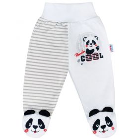 Kojenecké polodupačky New Baby Panda Šedá | 56 (0-3m), 62 (3-6m), 68 (4-6m), 74 (6-9m)