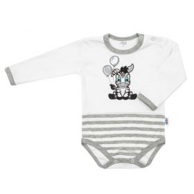 Kojenecké bavlněné body New Baby Zebra exclusive Bílá | 86 (12-18m)