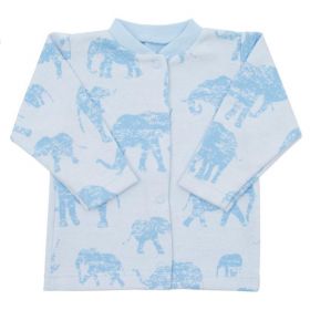 Kojenecký kabátek Baby Service Sloni modrý | 56 (0-3m), 62 (3-6m), 68 (4-6m), 74 (6-9m)