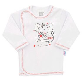 Kojenecká košilka New Baby Mouse bílá | 68 (4-6m)