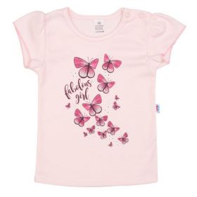 Kojenecké tričko se sukýnkou New Baby Butterflies Růžová