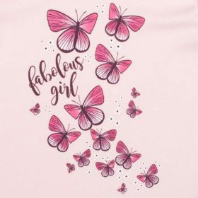 Kojenecké tričko se sukýnkou New Baby Butterflies Růžová