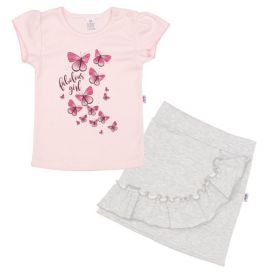 Kojenecké tričko se sukýnkou New Baby Butterflies Růžová | 62 (3-6m), 68 (4-6m), 80 (9-12m)