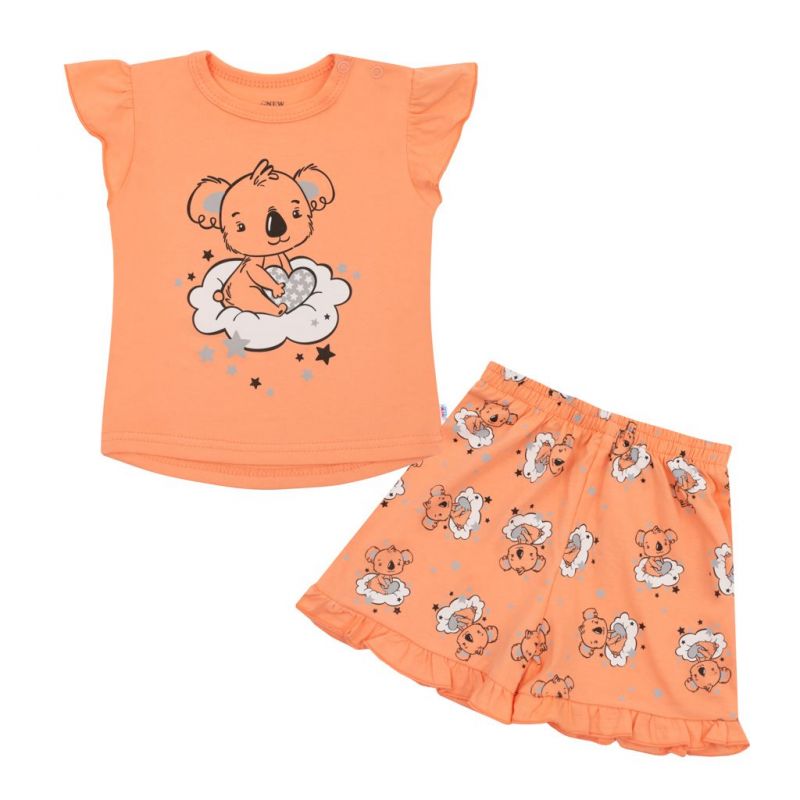 Dětské letní pyžamko New Baby Dream lososové Dle obrázku